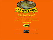 Tablet Screenshot of cajunlandbrand.com